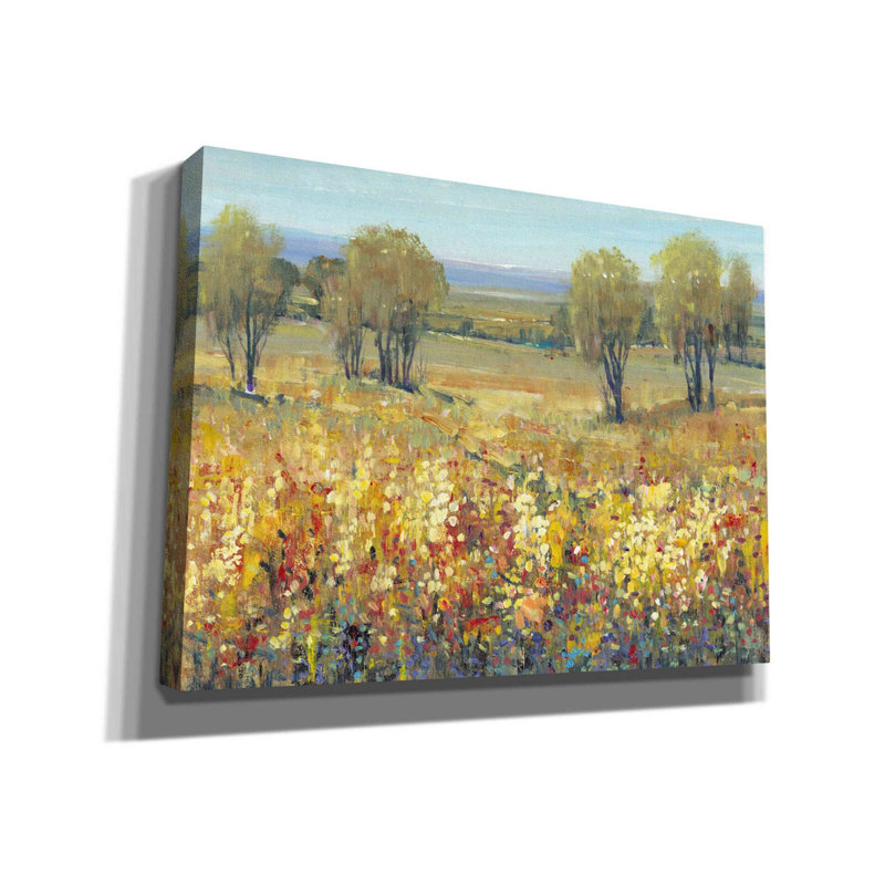 «Golden Fields II» par Tim O'toole, art mural sur toile, H 40 po x l 54 po x P 1,5 po