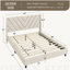 Permelia Upholstered Wingback Bed-356115666-362734481