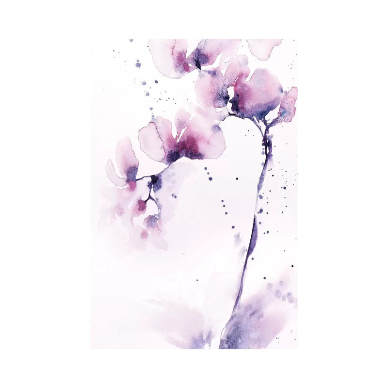 Orchids by Lesia Binkin - Wrapped Canvas Painting, 30.48 cm H x 45.72 cm W