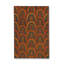 Tapis tissé à motif géométrique brun Mosso-729750962