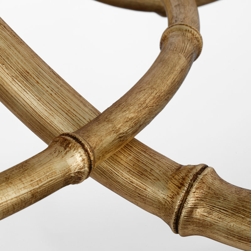 Alana 39" Chandelier, Gilded Plaster