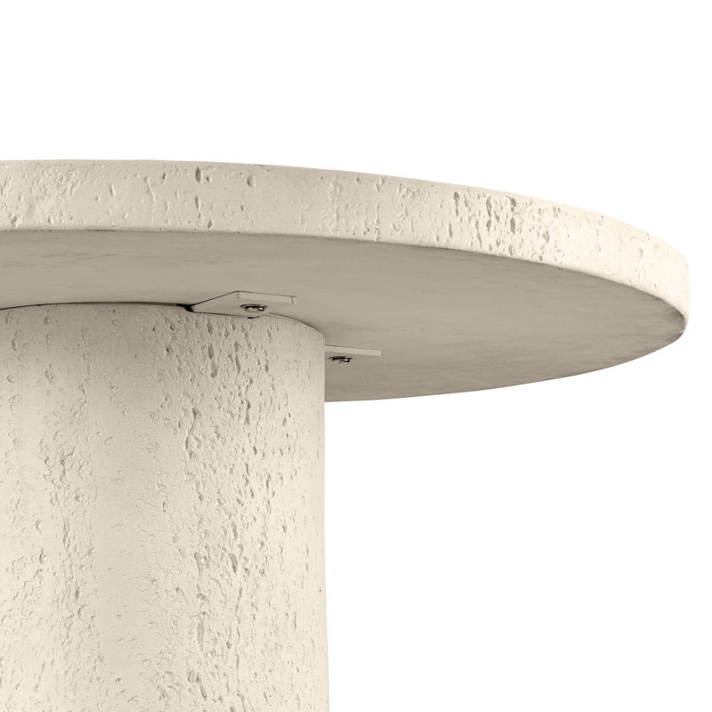 Varda Outdoor Round Bar Table, 42" H x 34" W x 34" D
