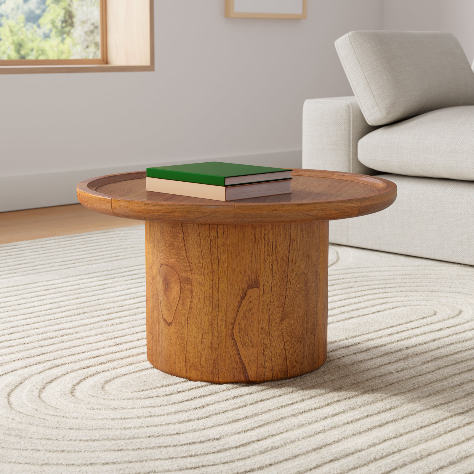 Acadia 28" Coffee Table, Natural