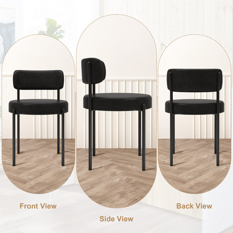 Black Leather Dining Chairs