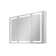 Pouyan 30"H Recessed or Surface Mount Framed  LED Medicine Cabinet with Adjustable Shelves