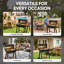 Barbecue au charbon de 30 pouces avec table d'appoint FEASTO, 679 pieds carrés Po Espace de cuisson