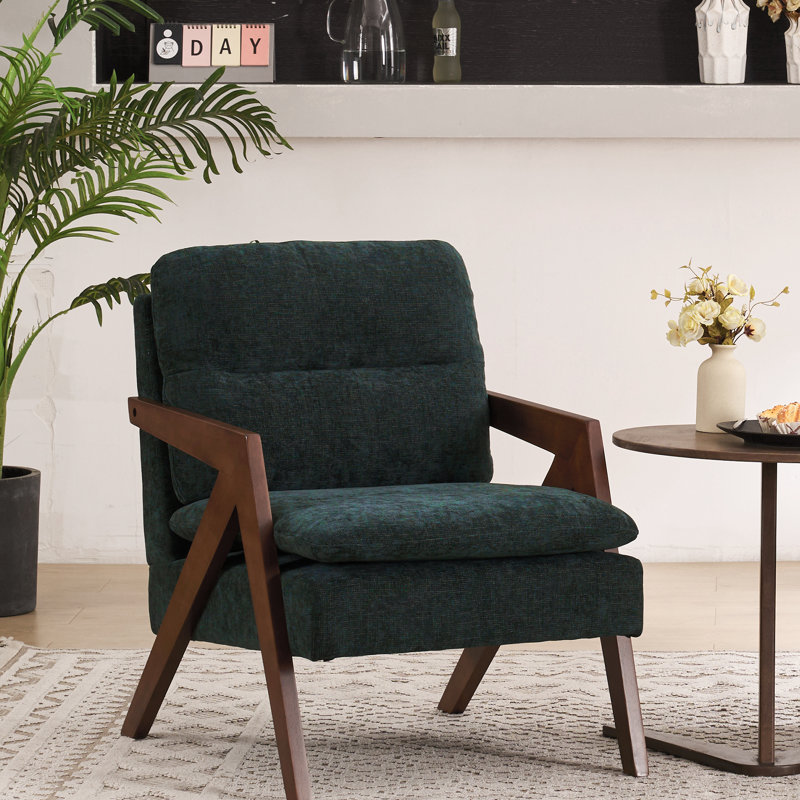 Fauteuil d'appoint Mid-Century, Vert