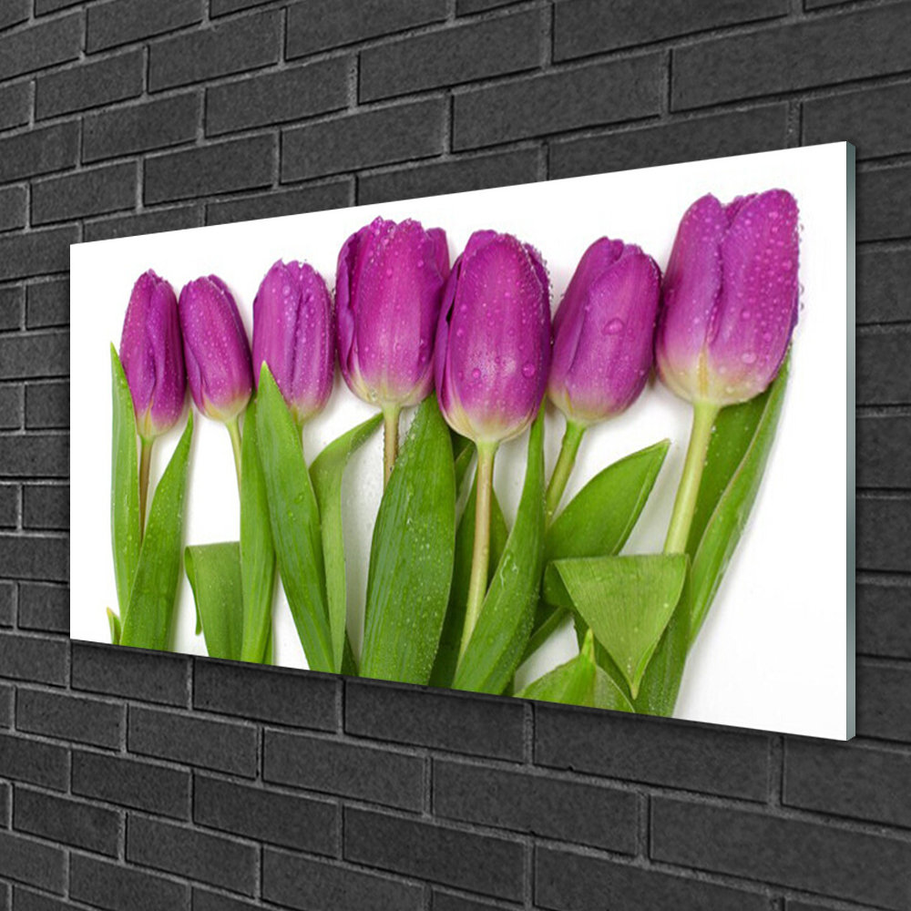 Glasbild Tulips