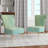 Upholstered Floral Side Chair - Modern floral Accent Chair-90396758