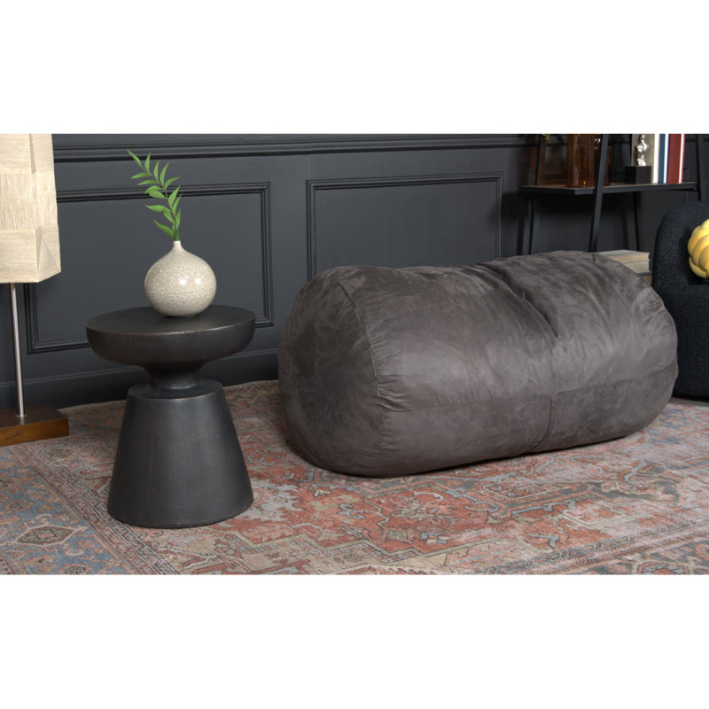 Fauteuil à billes cylindrique 4 pieds Michael, Polyester gris anthracite