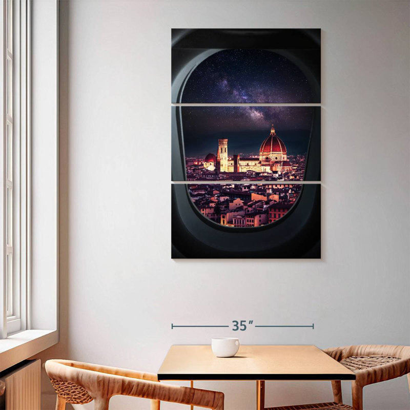 Nicci Florence From Plane Window, 65'' H x 42'' W