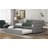 Twin Size Daybed With Trundle, Upholstered Daybed With Padded Back