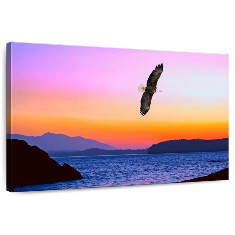 Brampt Bird Sunset, 26" H x 39" W
