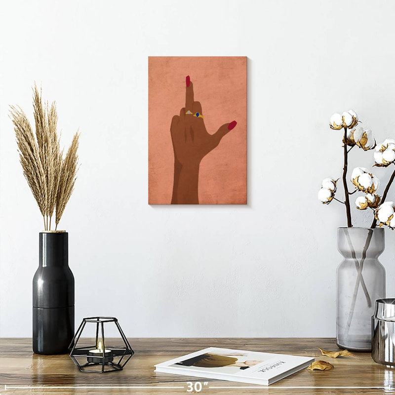 The Finger, 12" H x 8" W