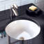 Lavabo pour salle de bain circulaire encastré avec trop-plein Orbit-2526939