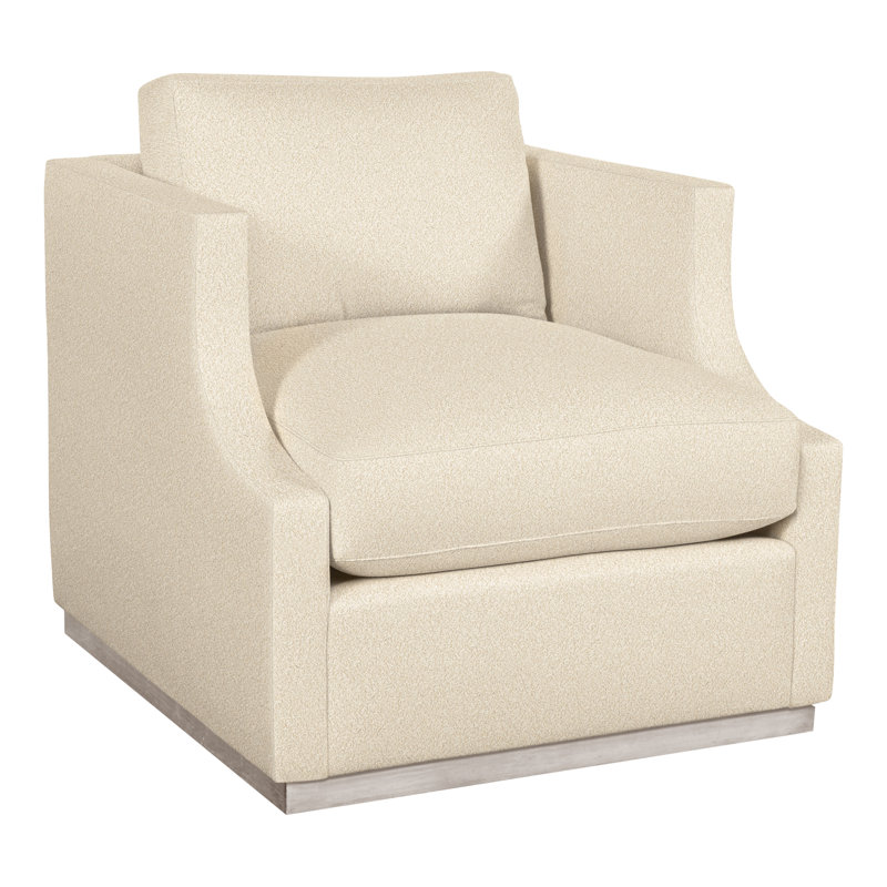 Fauteuil Thom Filicia Home, Kimoni naturel, Gris colombe