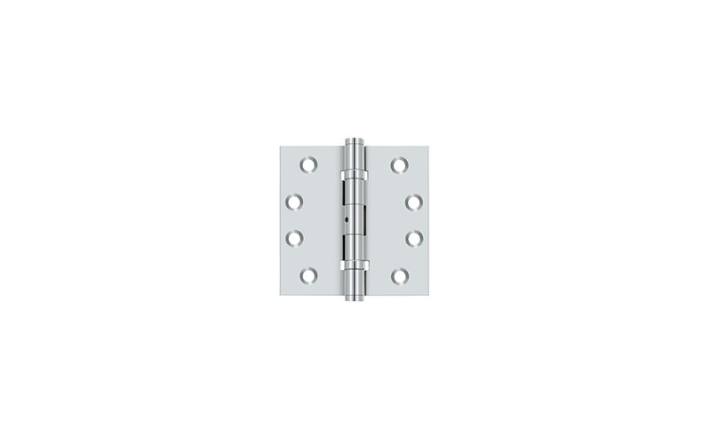 102'' x 102'' Butt Bearing Hinge, Polished Chrome