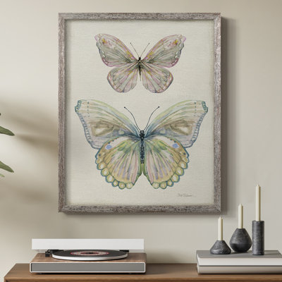 Botanical Butterfly I Framed Print - Solid Wood