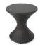 Table d'appoint d'extérieur en osier brun de 16 pouces Hourgla