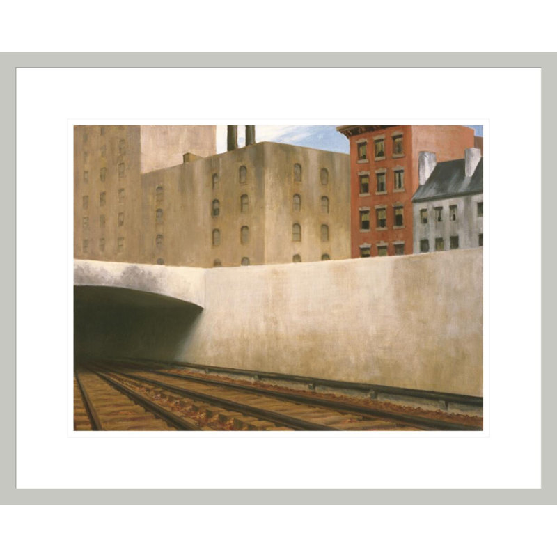 «Approche de la ville» par Edward Hopper, impression giclée sur cadre, 17.69" H x 21.75" W
