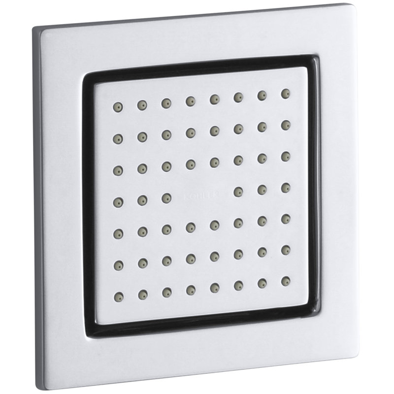 WaterTile Square Adjustable Body Spray, Polished Chrome