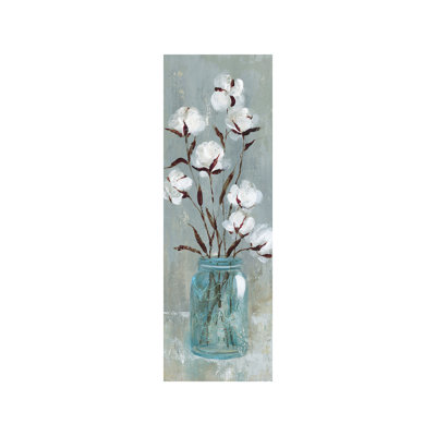 Stalks Of Cotton I by Carol Robinson - Panoramic Painting on Canvas