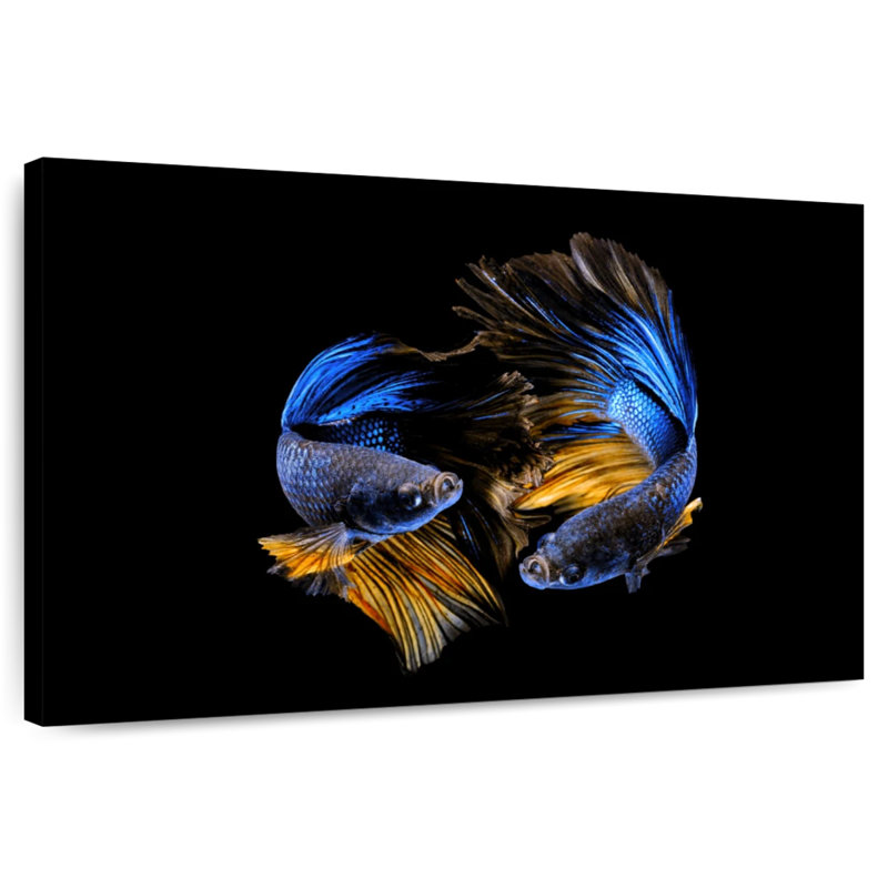 Brampt Neon Betta Fish, 30" H x 45" W