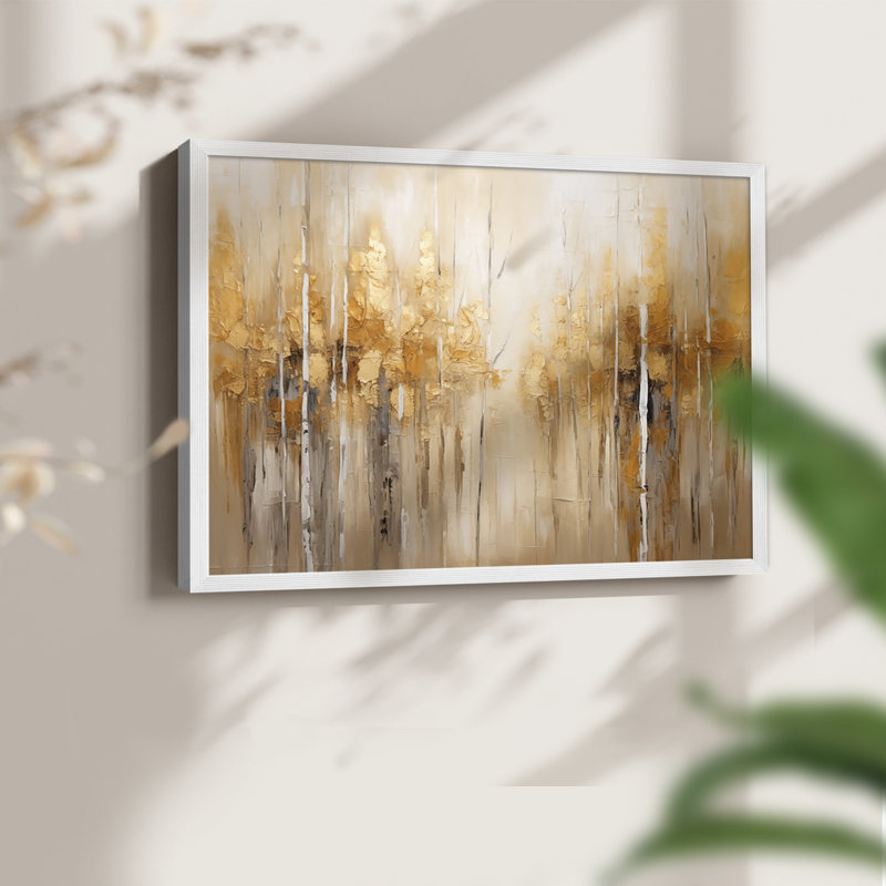 Abstract Series-CLV -Framed Print - Restickable, 11" H x 14" W, White