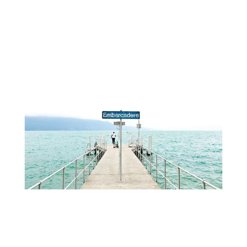 Leman Jetty by Beli - Wrapped Canvas Print, 20.32 cm H x 30.48 cm W