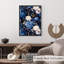 Motif floral bleu marine et floral II-1568765806