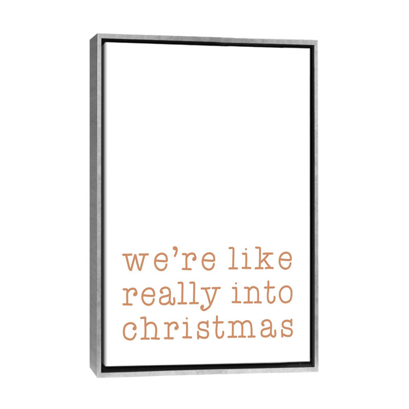 «Really Into Christmas» par Orara Studio - impression d'art textuel, Pas de tapis, H 26 po x l 18 po x 1,5 po