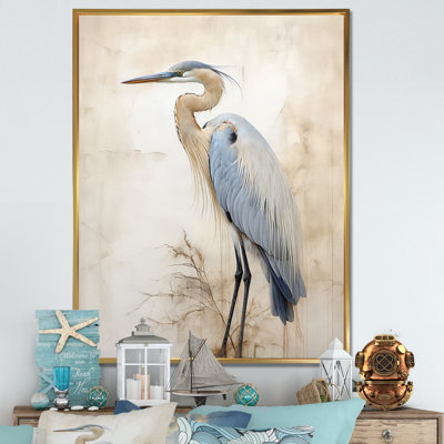 «Majestic Blue Heron Horizon II», art mural héron