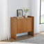Buffet de style rustique - noyer, 33,9 po x 15 po x 31,5 po, buffet