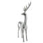Sculpture de Noël fibre de verre renne de plancher avec motif mosaïque-102186608