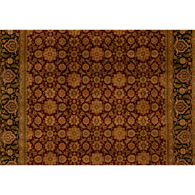 Handmade Silk and Wool Area Rug