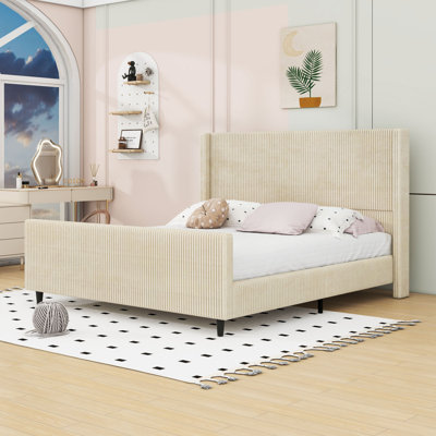 Upholstered Bed Frame with Headboard