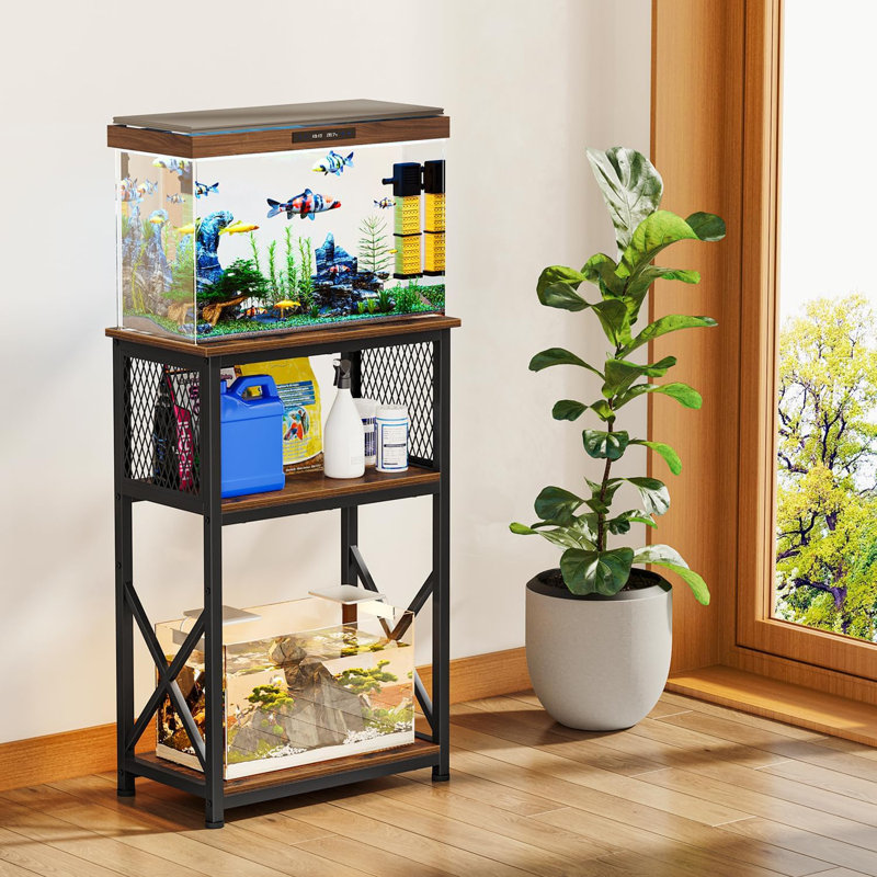 Support d'aquarium 10 gallons avec rangement