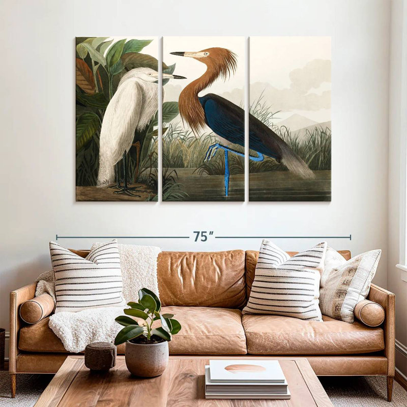Purple Heron, 42" H x 65" W