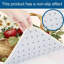 Ensemble de 2 tapis de cuisine beige à motif de fraises et marguerites