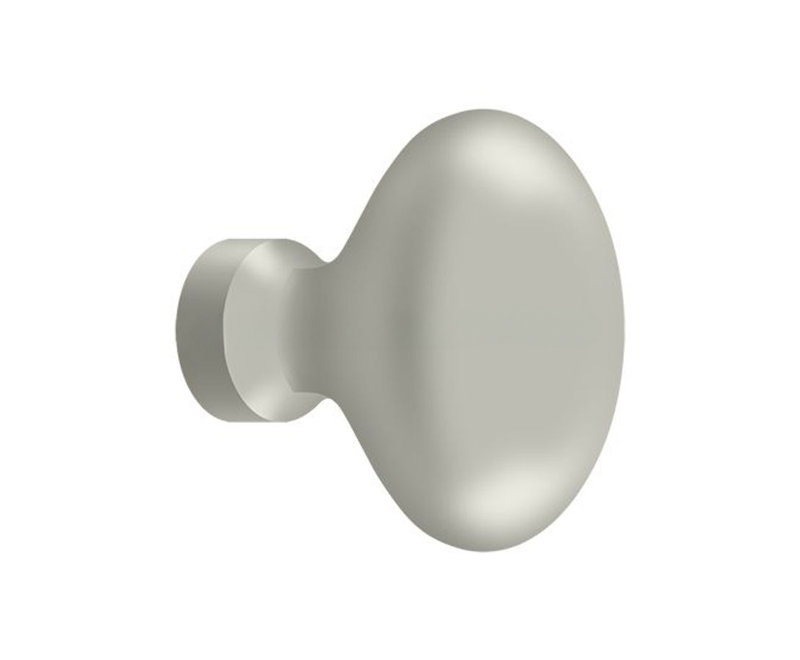 Oval Knob, Brushed Nickel