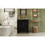 Meuble-lavabo moderne de 61 cm avec lavabo en céramique, 2 tiroirs et tablette réglable - Petite amélioration, meuble de rangement compact de style rétro français pour les petits espaces.-663789572-663789569