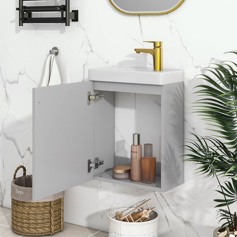 Danuj Bathroom Cabinet, Gray