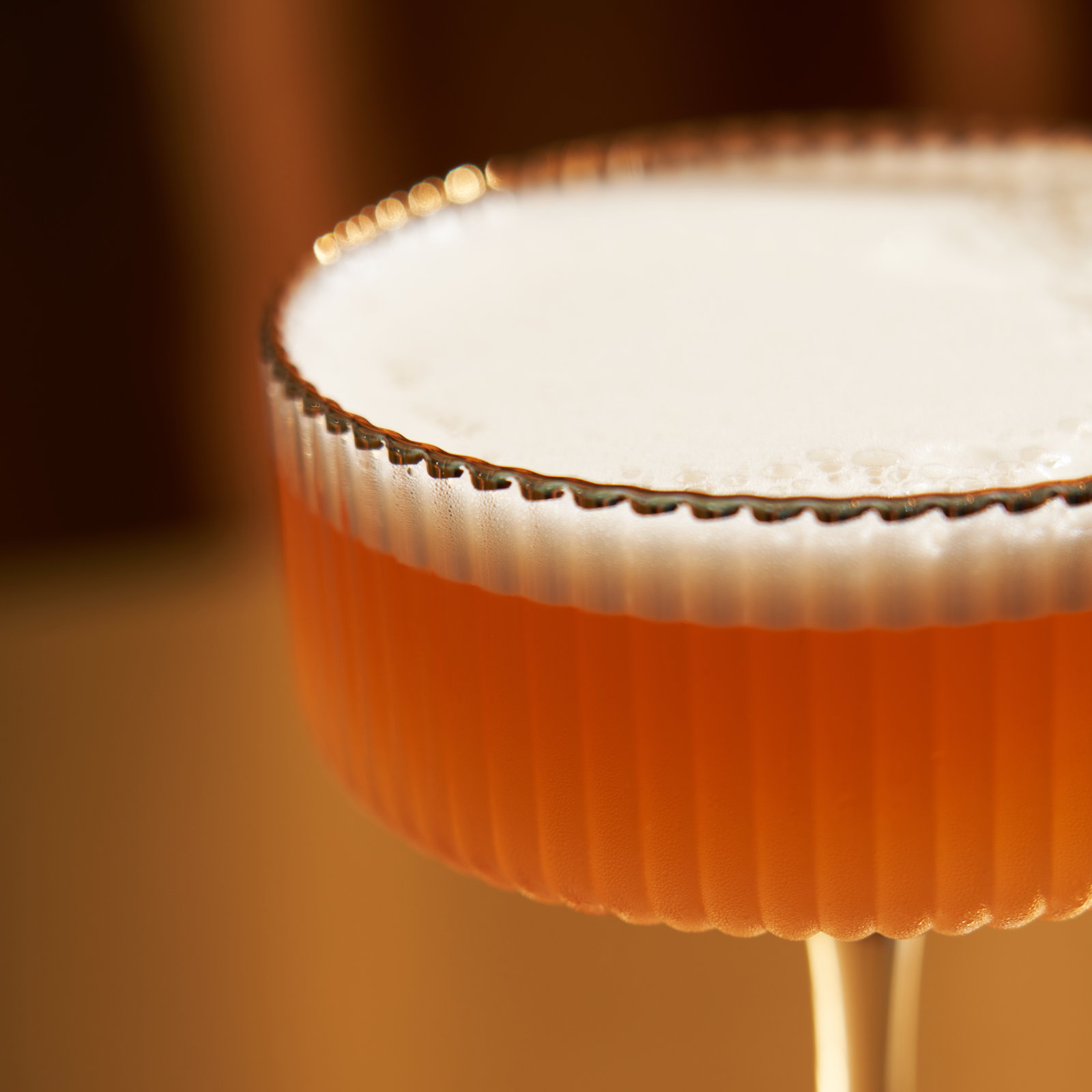 Viski Meridian Ribbed Crystal Coupe Glass