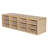 12 Compartment Manufactured Wood Cubby
