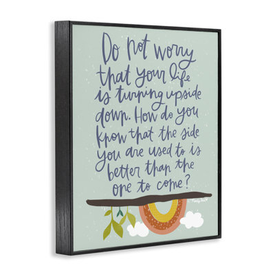 Giclée encadrée par une phrase pleine d'espoir, design par Mandy Ford Art + Illustration