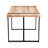 Rustic Industrial Rectangular Wood Dining Table For 4-6 Person, With 1.5" Thick Engineered Wood Color Tabletop And Black Metal Legs,Desk For Kitchen Dining Living Room, 55.1" X 31.4"X 29.9"
