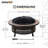 Sunjoy 40 in. Round Wood Burning Firepit Table