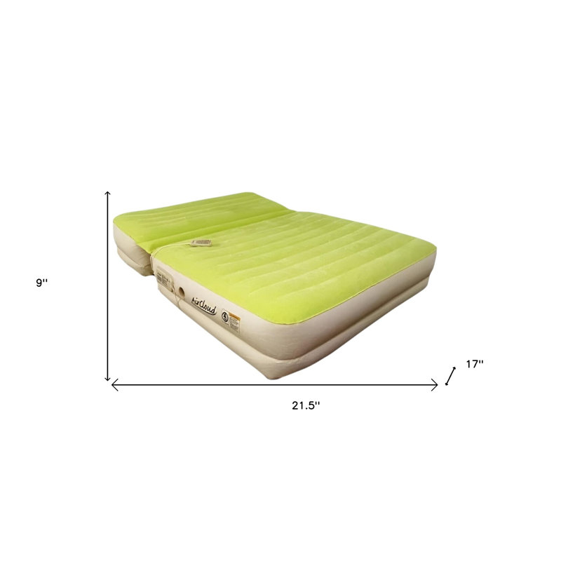 Matelas gonflable pour grand lit inclinable vert mousse Incline