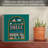 Shelf Control Freestanding Solid Wood Block Sign