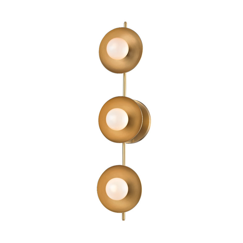 Julien 3 - Light Vanity Light, Aged Brass